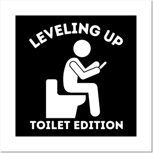 Leveling Up Toilet Edition Posters and Art